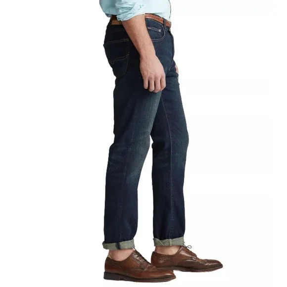 NWT! POLO RALPH LAUREN Men's Big & Tall Hampton Relaxed Straight Jeans Sz/48Bx30 Straight